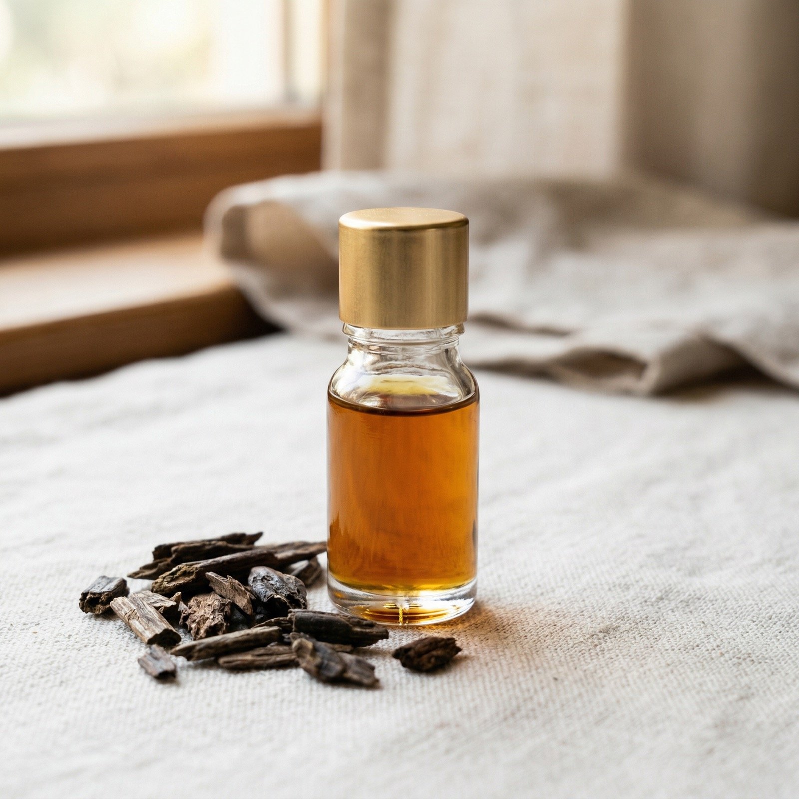 Artisanal oud oil bottle by Woudya