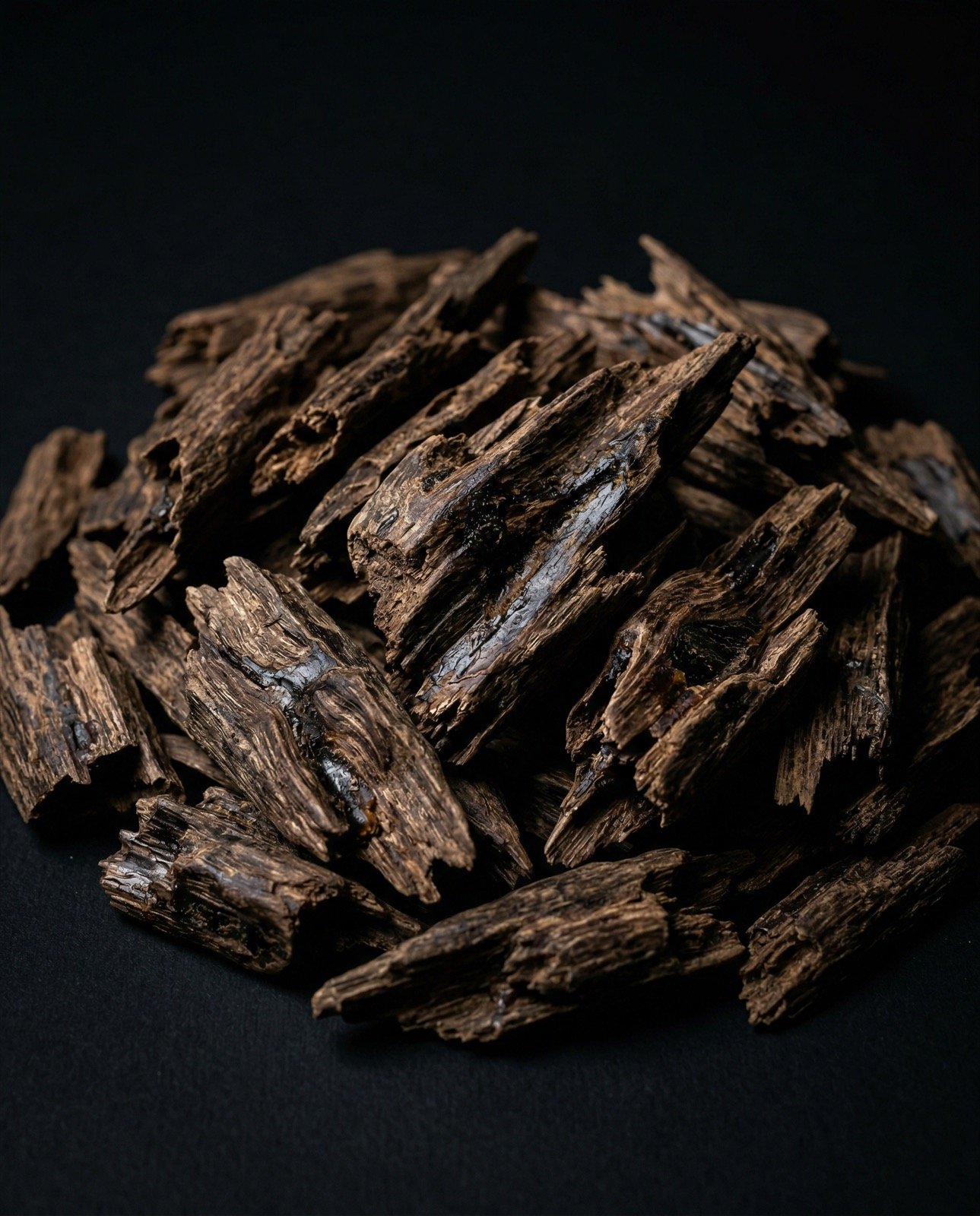Kalimantan Oud Chips AAA - raw dark agarwood chips
